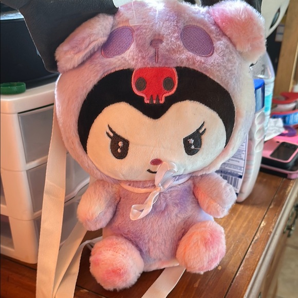 Kuromi Plush Toy with Straps to Carry - Picture 1 of 2